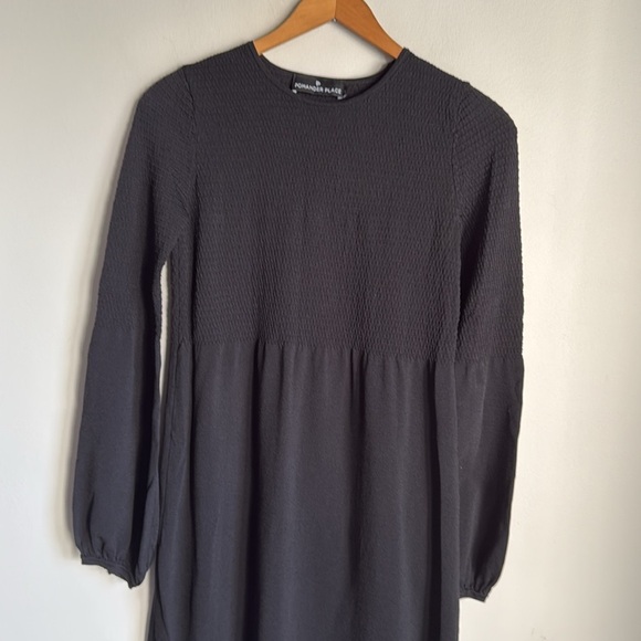 Tuckernuck Pomander Place Black Double Knit Lennox Sweater Maxi Dress Small - Picture 5 of 14